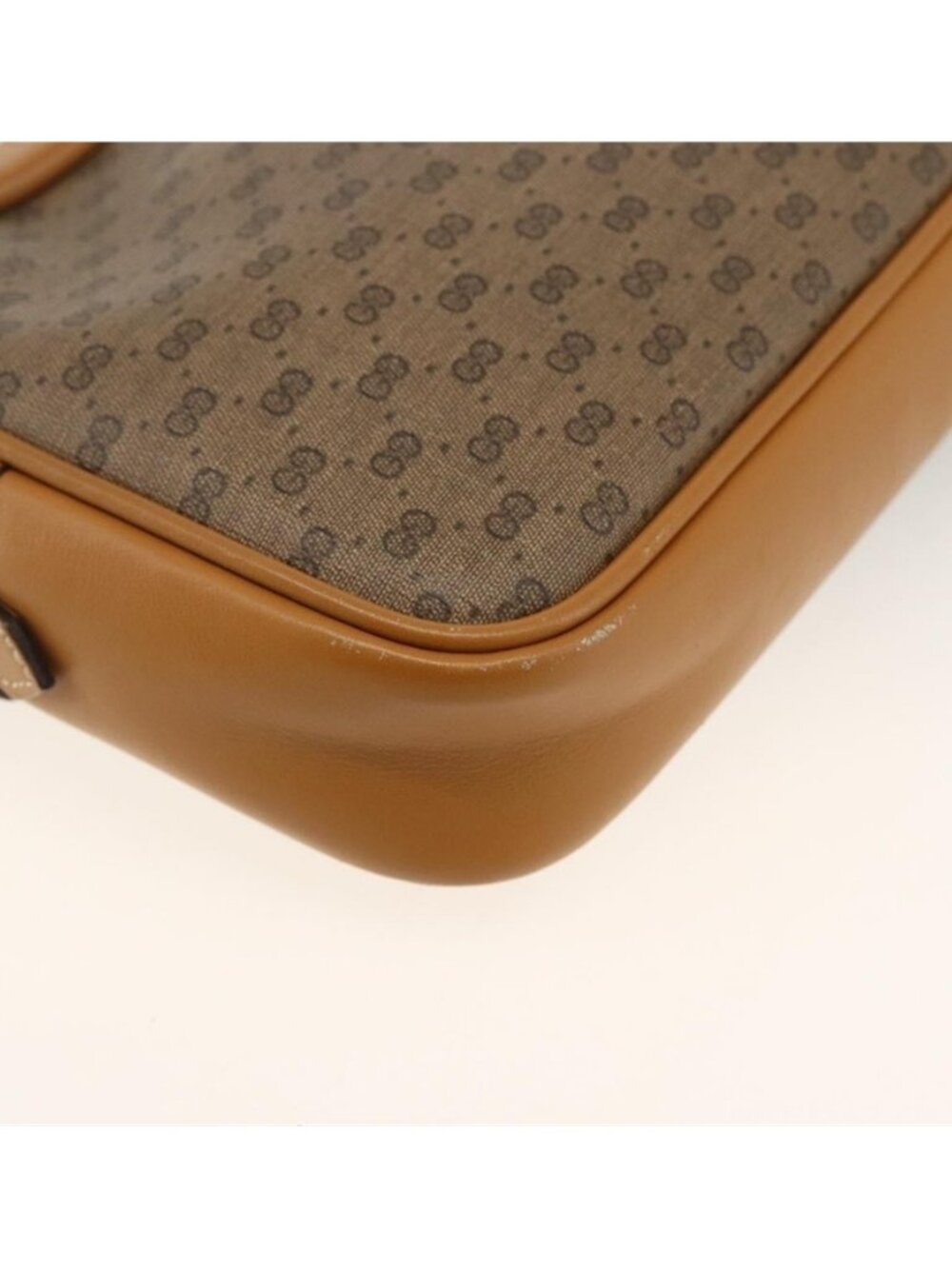 Authentic GUCCI Micro GG Supreme Shoulder Bag PVC Beige Gold 007 104 0098 - Picture 12 of 16